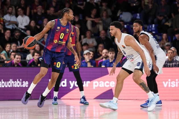 March 24, 2026, Barcelona, Barcelona, Spain: Kevin Punter of FC Barcelona, Barca in action during the EuroLeague Regular Season Round 33 match played between FC Barcelona and Anadolu Efes Istanbul at Palau Blaugrana on March 24, 2026 in Barcelona, Spain. Barcelona Spain - ZUMAa181 20260324_zaa_a181_174 Copyright: xJavierxBorregox