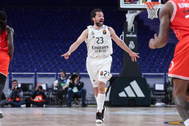 March 24, 2026, Madrid, Madrid, Spain: Sergio Llull of Real Madrid gestures during the Turkish Airlines EuroLeague match between Real Madrid and Hapoel IBI Tel Aviv at Movistar Arena on March 24, 2026 in Madrid, Spain. Real Madrid V Hapoel IBI Tel Aviv - Turkish Airlines EuroLeague  - ZUMAa181 20260324_zaa_a181_184 Copyright: xIrinaxR.xHipolitox
