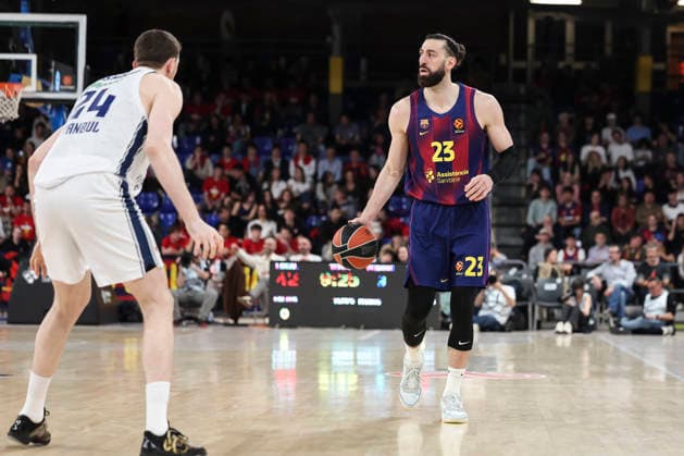 March 24, 2026, Barcelona, Barcelona, Spain: Tornike Shengelia of FC Barcelona, Barca in action during the EuroLeague Regular Season Round 33 match played between FC Barcelona and Anadolu Efes Istanbul at Palau Blaugrana on March 24, 2026 in Barcelona, Spain. Barcelona Spain - ZUMAa181 20260324_zaa_a181_199 Copyright: xJavierxBorregox