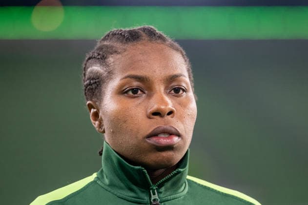 Deutschland, Fussball, UEFA, Womens Champions League, Viertelfinale, Hinspiel 2025 2026: VfL Wolfsburg - OL Lyonnes am 24.03. in Wolfsburg (Volkswagen Arena): Lineth Beerensteyn (VfL Wolfsburg 9) Portrait, Porträt Copyright: xSvenxHeidmannx