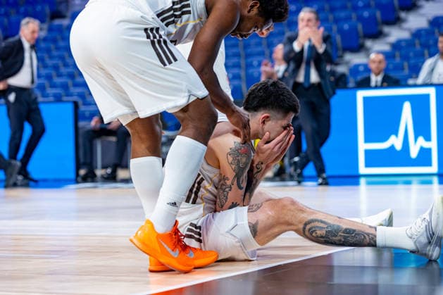 ESP: Real Madrid v Hapoel IBI Tel Aviv. Euroleague. Gabriel Deck of Real Madrid during the Euroleague match, between Real Madrid and Hapoel IBI Tel Aviv played at Movistar Arena Stadium on March 24, 2026 in Madrid Spain Madrid Spain Basketball Copyright: xAlbaxPachecox xAgenciaxLOFx