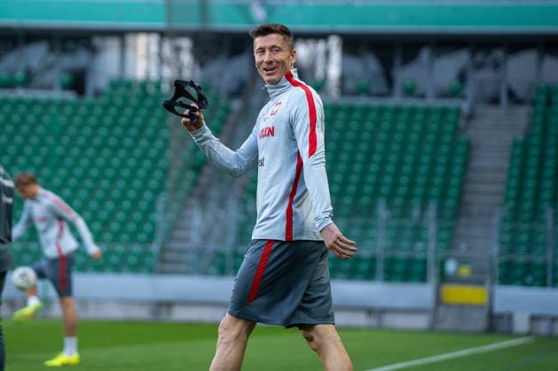Robert Lewandowski seen during Training session during march 2026 international break of Polish national team, Nationalteam (Kazimierz Koper Ball Raw Images) Warsaw Stadium Wojska Polskiego Poland Copyright: xKazimierzxKoperx KAZ_POL_TRA_2-15
