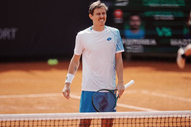 NAPOLI 24-03-2026 ATP, Tennis Herren CHALLENGER 125 -GUERRI NAPOLI TENNIS CUP 2026 Encounter Stan Wawrinka , Matteo Martineau in the photo:Matteo Martineau, Tennis Club Napoli. Copyright: xFOTOAGENZIAx