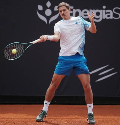 NAPOLI 24-03-2026 ATP, Tennis Herren CHALLENGER 125 -GUERRI NAPOLI TENNIS CUP 2026 Encounter Stan Wawrinka , Matteo Martineau in the photo:Matteo Martineau, Tennis Club Napoli. Copyright: xFOTOAGENZIAx
