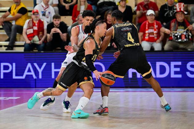 BASKET-BALL : AS Monaco VS Olimpia Milan - Turkish Airlines EuroLeague - 24 03 2026 Matthew Strazel (ASM) - Turkish Airlines EuroLeague match between AS Monaco and Olimpia Milan on March 24, 2026 at the Gaston-MÃ decin sports hall in Monaco MonacoMonaco  Copyright: xWilliamxCannarellax