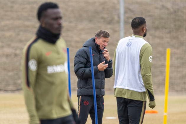 Fußball, Nationalteam Kanada, Training March 24, 2026, Toronto, Ontario, CANADA: CanadaöÄÃ s head coach Jesse Marsch during a training session at the BMO Training Ground in preparation for matches against Iceland and Tunisia, March 24, 2026. Canada News - March 24, 2026  - ZUMAc35_ 20260324_zaf_c35_145 Copyright: xEduardoxLimax