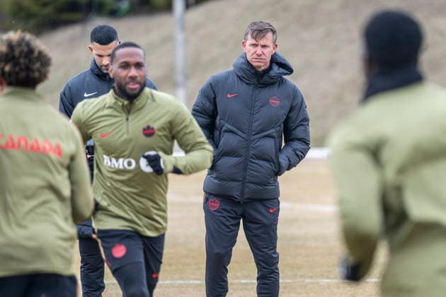 Fußball, Nationalteam Kanada, Training March 24, 2026, Toronto, Ontario, CANADA: CanadaöÄÃ s head coach Jesse Marsch during a training session at the BMO Training Ground in preparation for matches against Iceland and Tunisia, March 24, 2026. Canada News - March 24, 2026  - ZUMAc35_ 20260324_zaf_c35_149 Copyright: xEduardoxLimax
