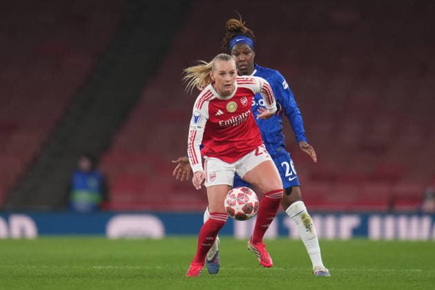 UEFA Women s Champions League Quarter-finals Arsenal v Chelsea during the UEFA Women s Champions League Quarter-finals match Arsenal vs Chelsea at Arsenal Stadium, London, United Kingdom on 24 March 2026 (Photo by Harvey Murphy News Images) Copyright: xHarveyxMurphy NewsxImagesx