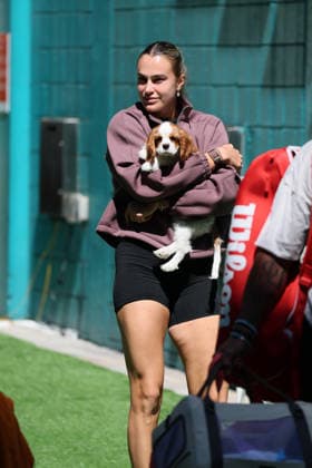 March 24, 2026, Miami Gardens, Florida, United States Of America: MIAMI GARDENS, FLORIDA - MARCH 20: Aryna Sabalenka is spotted on day 7 of the Miami Open at Hard Rock Stadium on March 23, 2026 in Miami Gardens, Florida. ...People: Aryna Sabalenka Miami Gardens United States Of America - ZUMAs214 20260324_ada_s214_015 Copyright: xSMGx