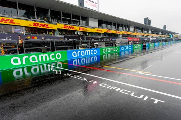 SUZUKA - It is raining during the Formula 1 Japan Suzuka at the Suzuka Formula 1 circuit on March 25, 2025 in Suzuka, Japan. (Photo by DeFodi Images) -