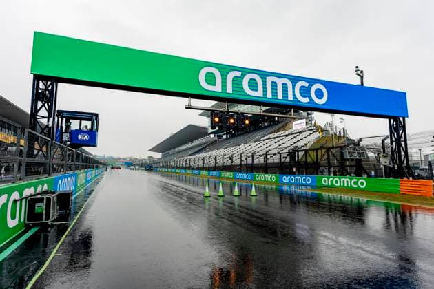 SUZUKA - It is raining during the Formula 1 Japan Suzuka at the Suzuka Formula 1 circuit on March 25, 2025 in Suzuka, Japan. (Photo by DeFodi Images) -