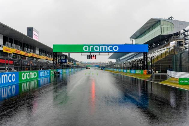 SUZUKA - It is raining during the Formula 1 Japan Suzuka at the Suzuka Formula 1 circuit on March 25, 2025 in Suzuka, Japan. (Photo by DeFodi Images) -