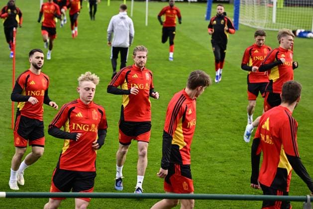 Belgian Red Devils - pre-World Cup 2026 training camp - training 25 03 2026 TUBIZE, BELGIUM - MARCH 25 : De Bruyne Kevin forward of Belgium pictured during a training session at the training grounds of the Royal Belgian Football Association, in preparation to a mini-camp that will take place in the United States. There, the Belgian Red Devils, will play friendly games against the United States of America and Mexico as part of a pre-World Cup 2026 training camp on March 25, 2026 in Tubize, Belgium, 25 03 2026 Tubize Belgium  Copyright: xJanxDexMeuleneirx