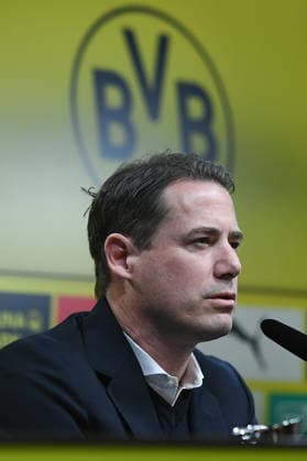 Fußball 1. Bundesliga Vorstellung von Nils-Ole Book bei Borussia Dortmund am 25.03.2026 im Signal Iduna Park in Dortmund Lars Ricken ( Geschäftsführer Dortmund )