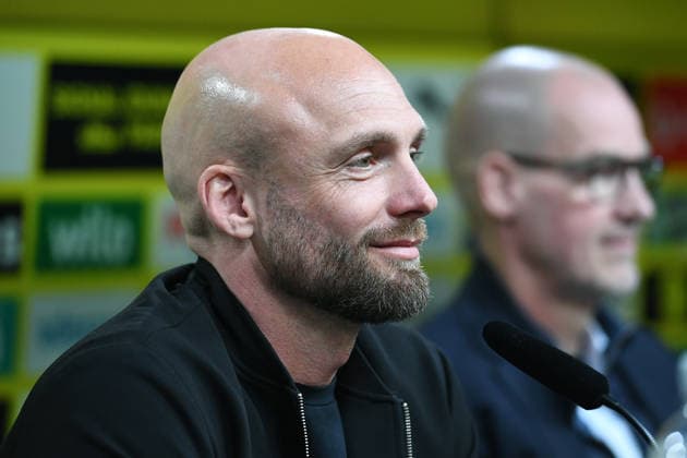 Fußball 1. Bundesliga Vorstellung von Nils-Ole Book bei Borussia Dortmund am 25.03.2026 im Signal Iduna Park in Dortmund Nils-Ole Book ( Sportdirektor Dortmund )
