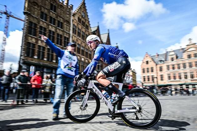 Belgian Jasper Philipsen of Alpecin-Premier Tech pictured at the start of the Ronde van Brugge men s elite one-day cycling race, 202,9 km from and to Brugge on Wednesday 25 March 2026. MAARTENxSTRAETEMANS  x168836133x