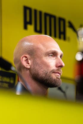 25.03.2026, Fussball, Pressekonferenz, Vorstellung des neuen Sportdirektors Ole Book (Borussia Dortmund). Sportdirektor Ole Book (Borussia Dortmund). Dortmund Signal Iduna Park NRW Deutschland xRHR-FOTO DEx