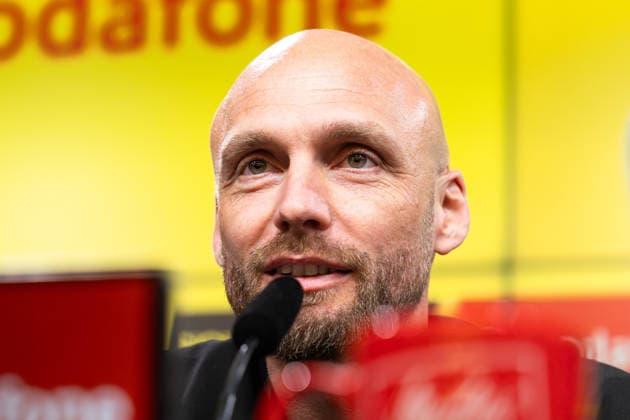 25.03.2026, Fussball, Pressekonferenz, Vorstellung des neuen Sportdirektors Ole Book (Borussia Dortmund). Sportdirektor Ole Book (Borussia Dortmund). Dortmund Signal Iduna Park NRW Deutschland xRHR-FOTO DEx