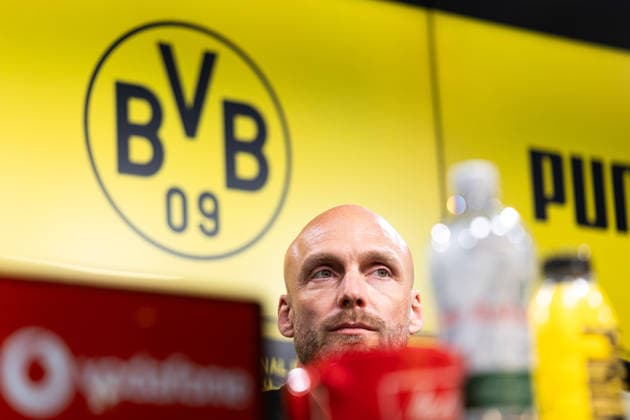 25.03.2026, Fussball, Pressekonferenz, Vorstellung des neuen Sportdirektors Ole Book (Borussia Dortmund). Sportdirektor Ole Book (Borussia Dortmund). Dortmund Signal Iduna Park NRW Deutschland xRHR-FOTO DEx