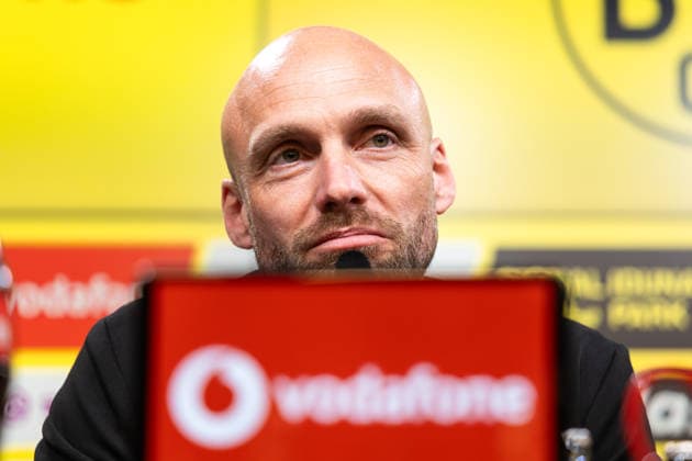 25.03.2026, Fussball, Pressekonferenz, Vorstellung des neuen Sportdirektors Ole Book (Borussia Dortmund). Sportdirektor Ole Book (Borussia Dortmund). Dortmund Signal Iduna Park NRW Deutschland xRHR-FOTO DEx