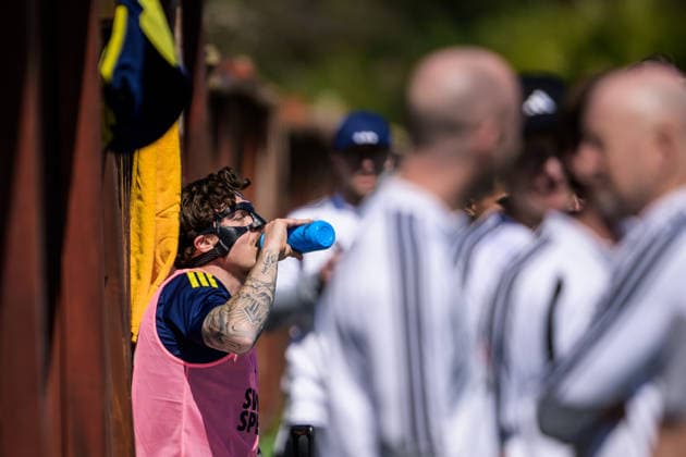 260325 Victor Nilsson Lindelöf of the Swedish national football team during a training session on March 25, 2026 in Valencia. Photo: Joel Marklund BILDBYRAN kod JM JM0806 bbeng fotboll football soccer fotball vm-kval FIFA World Cup, WM, Weltmeisterschaft, Fussball qualifier qualifier träning practice training sverige sweden sverige a Copyright: JOELxMARKLUND BB260325JM043
