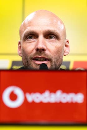 25.03.2026, Fussball, Pressekonferenz, Vorstellung des neuen Sportdirektors Ole Book (Borussia Dortmund). Sportdirektor Ole Book (Borussia Dortmund). Dortmund Signal Iduna Park NRW Deutschland xRHR-FOTO DEx