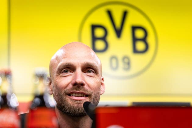 25.03.2026, Fussball, Pressekonferenz, Vorstellung des neuen Sportdirektors Ole Book (Borussia Dortmund). Sportdirektor Ole Book (Borussia Dortmund). Dortmund Signal Iduna Park NRW Deutschland xRHR-FOTO DEx