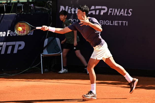 Federico Cina during the Men s Doubles match on day 2 of the Guerri Napoli Tennis Cup 125 at Tennis Club Napoli on March 25, 2026 in Naples, Italy  Copyright: xAndreaxRosito IPAxSportx xipa-agency.netx xx IPA_73411304 IPA_Agency_IPA73411304