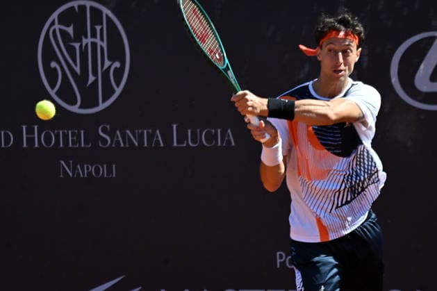 Francesco Forti during the Men s Doubles match on day 2 of the Guerri Napoli Tennis Cup 125 at Tennis Club Napoli on March 25, 2026 in Naples, Italy  Copyright: xAndreaxRosito IPAxSportx xipa-agency.netx xx IPA_73411440 IPA_Agency_IPA73411440