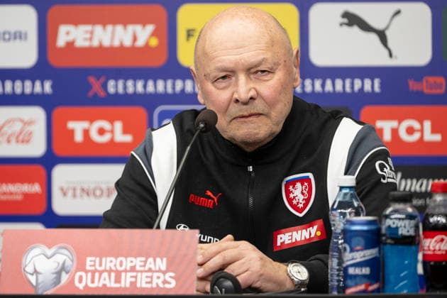 Media program ahead of the Czech Republic vs. Ireland match, the semifinal of the European qualifying playoffs for the FIFA World Cup, WM, Weltmeisterschaft, Fussball Prague, March 25, 2026. Coach Miroslav Koubek at the Czech Republic s press conference, PK, Pressekonferenz (CTKxPhoto MichalxKamaryt) CTKPhotoP2026032505692  CTKPhotoP2026032505692