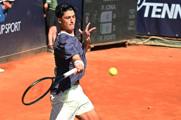 Federico Cina during the Men s Doubles match on day 2 of the Guerri Napoli Tennis Cup 125 at Tennis Club Napoli on March 25, 2026 in Naples, Italy  Copyright: xAndreaxRosito IPAxSportx xipa-agency.netx xx IPA_73411472 IPA_Agency_IPA73411472