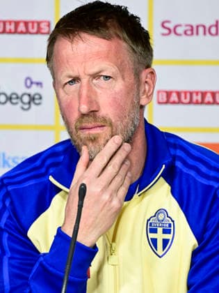 VALENCIA, SPAIN 20260325 Sweden s national team, Nationalteam captain Graham Potter during today s press conference, PK, Pressekonferenz at Estadi Ciutat de Valencia ahead of Thursday s World Cup qualifying playoff against Ukraine. VALENCIA SPAIN x10030x