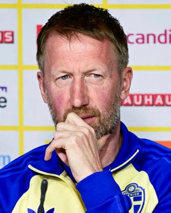 VALENCIA, SPAIN 20260325 Sweden s national team, Nationalteam captain Graham Potter during today s press conference, PK, Pressekonferenz at Estadi Ciutat de Valencia ahead of Thursday s World Cup qualifying playoff against Ukraine. VALENCIA SPAIN x10030x