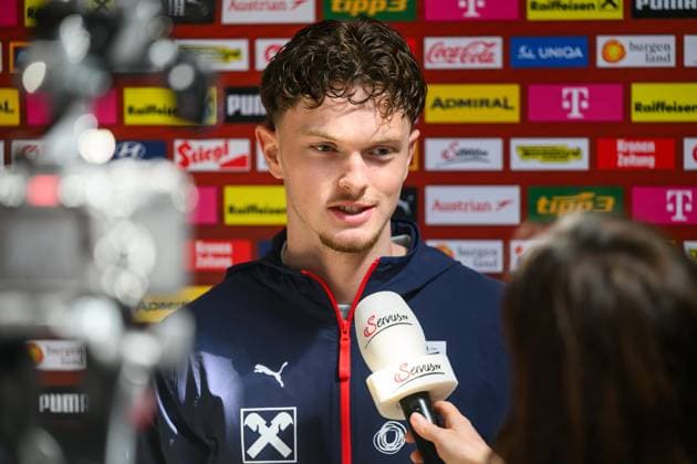 SOCCER - OEFB, training camp MARBELLA,SPAIN,25.MAR.26 - SOCCER - OEFB, Oesterreichischer Fussball-Bund, training camp, media event. Image shows Paul Wanner (AUT).  GEPAxpictures xChristianxMoser
