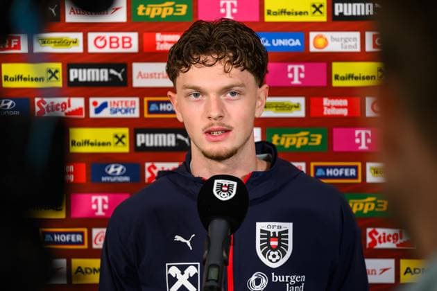 SOCCER - OEFB, training camp MARBELLA,SPAIN,25.MAR.26 - SOCCER - OEFB, Oesterreichischer Fussball-Bund, training camp, media event. Image shows Paul Wanner (AUT).  GEPAxpictures xChristianxMoser