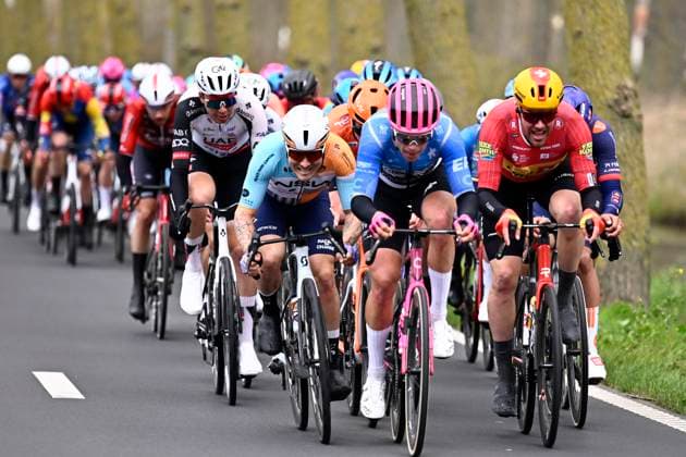 Tour of Bruges 2026 Cycling Race BRUGGE, BELGIUM - MARCH 25 : rider of team NSN Cycling Team during the 50th edition of Tour of Bruges an UCI World Tour 1.UWT one day cycling road race for Men Elite of 202.9 km with start in Brugge and finish in Brugge on March 25, 2026 in Brugge, Belgium, 25 03 2026 ( Motordriver Kenny Verfaillie - Brugge Belgium  Copyright: xTomasxSiskx