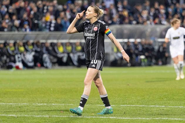 UEFA Womens Europa Cup: Eintracht Frankfurt - BK Häcken, 25.03.2026 Laura Freigang (Eintracht Frankfurt 10), Freisteller, Portrait Porträt, Eintracht Frankfurt - BK Häcken, Frankfurt, Stadion am Brentanobad, 25.3.2026 Copyright: xBEAUTIFULxSPORTS Gawlikx