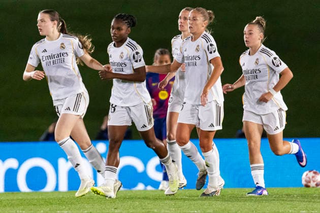 Real Madrid CF v FC Barcelona, Barca - UEFA Women s Champions League 2025 26 UEFA Women s Champions League 2025 26 First match between Real Madrid C.F. and FC Barcelona at Estadio Alfredo Di Stefano on March 25, 2026 in Madrid, Spain. Valdebebas Estadio Alfredo Di Stefano Madrid Madrid Madrid Spain Copyright: xALEJANDROxMATIASx