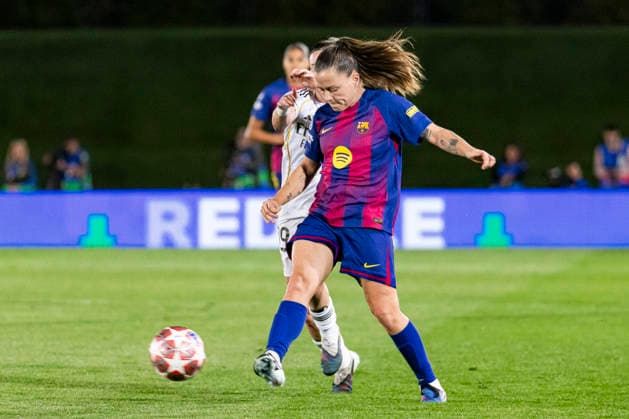 Real Madrid CF v FC Barcelona, Barca - UEFA Women s Champions League 2025 26 UEFA Womens Champions League 2025 26 First match between Real Madrid C.F. and FC Barcelona at Estadio Alfredo Di Stefano on March 25, 2026 in Madrid, Spain. Valdebebas Estadio Alfredo Di Stefano Madrid Madrid Madrid Spain Copyright: xALEJANDROxMATIASx