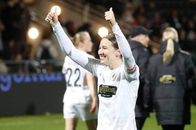 Frankfurt, Deutschland 25. März 2026: UEFA Womens Europa Cup - 2025 2026 - Halbfinale - Eintracht Frankfurt gegen BK Häcken Im Bild: Tabby Tindell (BK) Stadion am Bretanobad Hessen Copyright: xFotostandx xvanxderxVeldenx