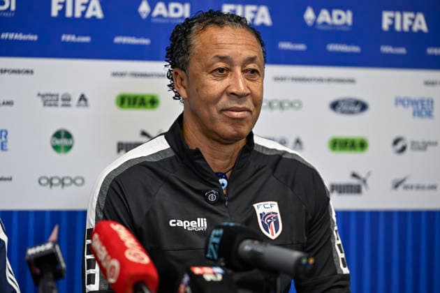 Cape Verde Head Coach Pedro Leitao Brito during the FIFA Series Pre-Tournament press conference, PK, Pressekonferenz with the head coaches at Eden Park, Auckland, New Zealand on Thursday 26 March 2026. Photo: Alan Lee Auckland New Zealand Copyright: xAlanxLeex xx