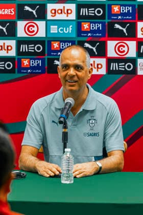 PORTUGAL national team, Nationalteam press conference, PK, Pressekonferenz PORTUGAL NATIONAL TEAM PRESS CONFERENCE 25032026 CANCUN, QUINTANA ROO. Photo of spanish Roberto Martinez, coach of the Portugal National Soccer team, during a press conference at Cancun, Quintana Roo, Mexico prior to their friendly game against Mexico in the reopening of the Estadio Azteca of Mexico City. Foto del espanol Roberto Martinez, entrenador de la Seleccion Nacional de Portugal, durante conferencia de prensa en Cancun, Quintana Roo, Mexico previa a la reinauguracion del Estadio Azteca de la Ciudad de Mexico. PHOTO BY IMAGENSHOP CANCUN QUINTANA ROO MEXICO Copyright: xMIKIOxWATANABEx
