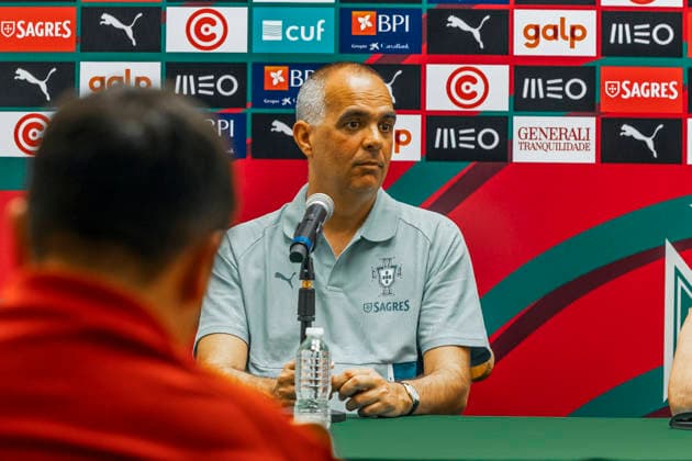 PORTUGAL national team, Nationalteam press conference, PK, Pressekonferenz PORTUGAL NATIONAL TEAM PRESS CONFERENCE 25032026 CANCUN, QUINTANA ROO. Photo of spanish Roberto Martinez, coach of the Portugal National Soccer team, during a press conference at Cancun, Quintana Roo, Mexico prior to their friendly game against Mexico in the reopening of the Estadio Azteca of Mexico City. Foto del espanol Roberto Martinez, entrenador de la Seleccion Nacional de Portugal, durante conferencia de prensa en Cancun, Quintana Roo, Mexico previa a la reinauguracion del Estadio Azteca de la Ciudad de Mexico. PHOTO BY IMAGENSHOP CANCUN QUINTANA ROO MEXICO Copyright: xMIKIOxWATANABEx