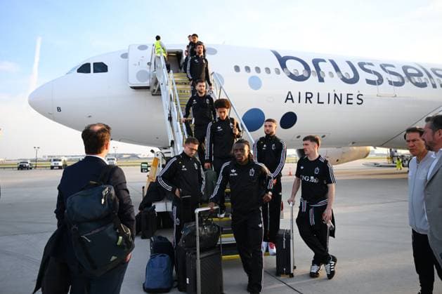 United States v Belgium - FIFA World Cup, WM, Weltmeisterschaft, Fussball Stage Media Activities 26 03 2026 ATLANTA, UNITED STATES - MARCH 26 : Red Devils pictured during arrival at the Atlanta airport prior to the friendly game between United States of America and Belgium as part of a pre-World Cup 2026 training camp on March 26, 2026 in Atlanta, United States, 26 03 2026 Atlanta United States  Copyright: xVincentxKalutx