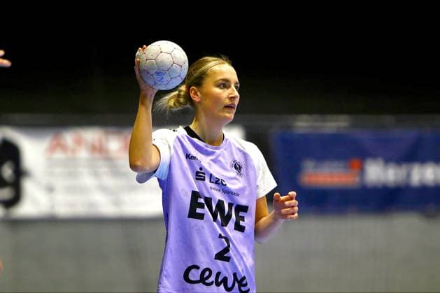 Lisa Borutta (Oldenburg) Handball Frauen 1.Bundesliga 2025 26 BSV Sachsen Zwickau - VfL Oldenburg 25:25 am 25.3.2026 in der Sparkassen-Arena Zwickau BSV Sachsen Zwickau - VfL Oldenburg