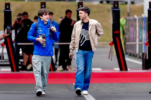 SUZUKA - Formula 1 driver Pierre Gasly of BWT Alpine F1 Team, Formula 1 driver Franco Colapinto of BWT Alpine F1 Team during the Formula 1 Japan Suzuka media day at the Suzuka Formula 1 circuit on March 26, 2025 in Suzuka, Japan. (Photo by DeFodi Images) -