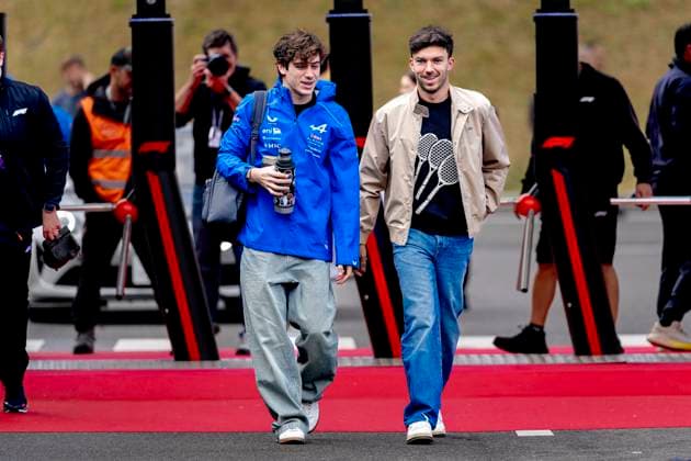 SUZUKA - Formula 1 driver Pierre Gasly of BWT Alpine F1 Team, Formula 1 driver Franco Colapinto of BWT Alpine F1 Team during the Formula 1 Japan Suzuka media day at the Suzuka Formula 1 circuit on March 26, 2025 in Suzuka, Japan. (Photo by DeFodi Images) -