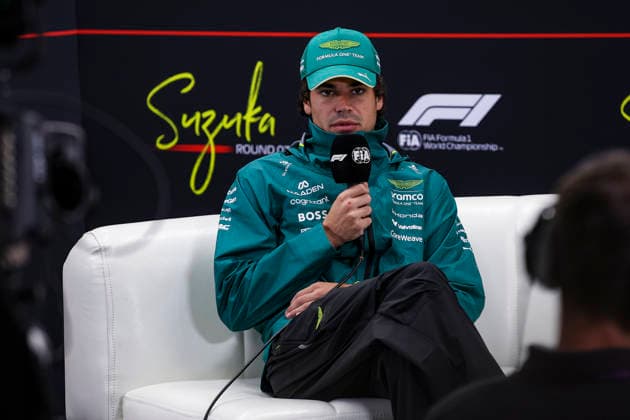 F1 - JAPANESE GRAND PRIX 2026 STROLL Lance (can), Aston Martin F1 Team Honda AMR26, portrait press conference, PK, Pressekonferenz during the Formula 1 Japanese Grand Prix 2026, 3rd round of the 2026 Formula One World Championship, WM, Weltmeisterschaft from March 27 to 29, 2026 on the Suzuka Circuit, in Suzuka, Japan - SuzukaJapan Copyright: xXavixBonillax