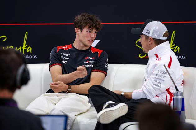 F1 - JAPANESE GRAND PRIX 2026 BEARMAN Ollie Oliver (gbr), TGR Haas F1 Team VF-26, portrait LAWSON Liam (nzl), Visa Cash App RB F1 Team VCARB03, portrait press conference, PK, Pressekonferenz during the Formula 1 Japanese Grand Prix 2026, 3rd round of the 2026 Formula One World Championship, WM, Weltmeisterschaft from March 27 to 29, 2026 on the Suzuka Circuit, in Suzuka, Japan - SuzukaJapan Copyright: xXavixBonillax