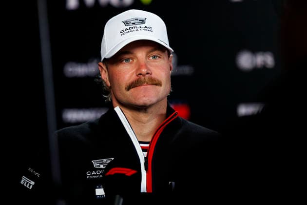 26th March 2026; Suzuka Circuit, Suzuka, Japan; 2026 FIA Formula 1 Japanese Grand Prix; Arrivals Day; Number 77 Cadillac driver Valtteri Bottas at the Aramco Japanese Grand Prix StephenxBlackberry Content restricted for UK based newspaper